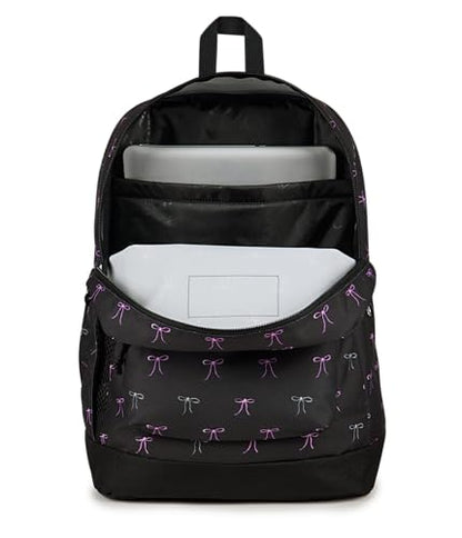 JanSport Cross Town Plus Backpack - Large Main Compartment, Side Water Bottle Pocket, 15-Inch Padded Laptop Sleeve - Bad Bows - color: Bad Bows