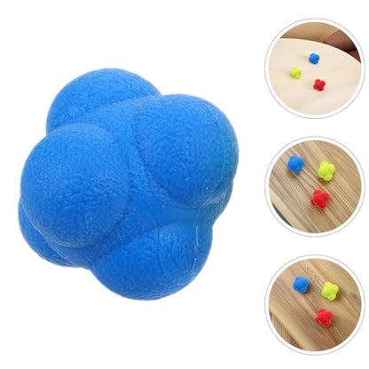 balacoo 6pcs Hexagon Reaction Speed Training Balls for Hand-Eye Coordination, 5.5cm Sturdy Elastic Sports Agility Balls and Adults Indoor Fitness