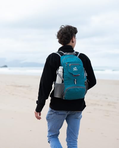 WATERFLY Small Lightweight Packable Backpack: 20l Ultra Light Foldable Travel Hiking Camping Daypack Day Pack for Man Woman - color: Gray