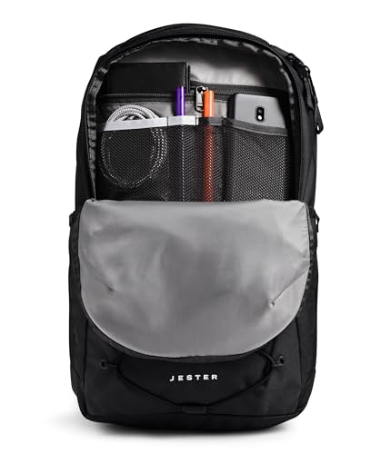 The North Face Women's Jester Everyday Laptop Backpack - Commuter Travel Bag, Laptop Sleeve, Water-Repellent, TNF Black-NPF, One Size - color: Tnf Black-npf
