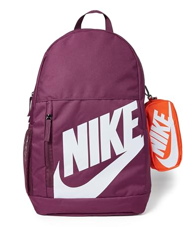 Nike Unisex Kids' Classics Elemental Backpack (20L) | Boys and Girls - color: Bordeaux/Orange/White