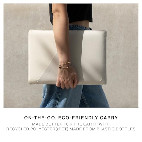 Native Union Stow Slim for MacBook Air 13” (2018 & Later), MacBook Pro 13” (2016 & Later) – Premium MacBook Sleeve with Easy-Access Magnetic Closure (Sandstone) - color: Sandstone, size: 14"