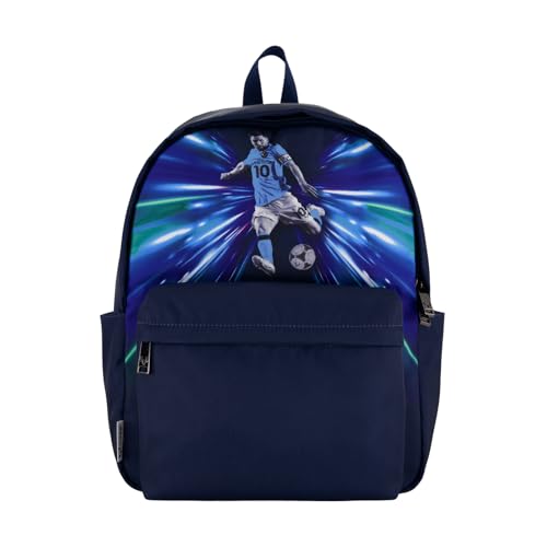 Messi Lifestyle Backpack, Bookbag with Pockets & Adjustable Straps