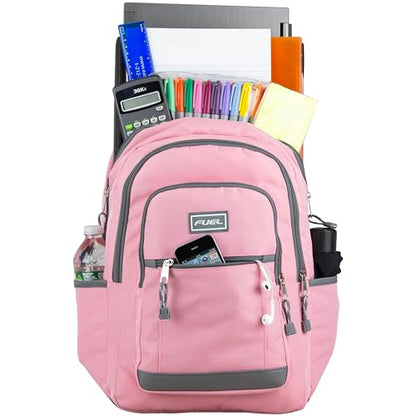 FUEL Laptop Bag Hiking Travel Commuter Carry On Casual Water Resistant College Daypack Classic Computer Bag Backpack for Women, Pink - color: Pink