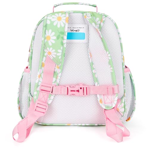 mibasies Toddler Backpacks for Girls 2-4: Little Kid Bookbag for Preschool Prek Daycare Daisy Green - color: Daisy Green, style: Toddler-12"h(not Fit Folder)