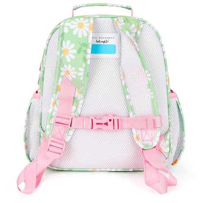 mibasies Toddler Backpacks for Girls 2-4: Little Kid Bookbag for Preschool Prek Daycare Daisy Green - color: Daisy Green, style: Toddler-12"h(not Fit Folder)