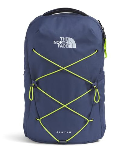 The North Face Jester Everyday Laptop Backpack - Commuter Daypack, Water Repellent, Laptop Sleeve, Lunar Blue/Fizz Lime, One Size - color: Lunar Blue/Fizz Lime