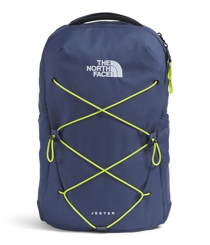 The North Face Jester Everyday Laptop Backpack - Commuter Daypack, Water Repellent, Laptop Sleeve, Lunar Blue/Fizz Lime, One Size - color: Lunar Blue/Fizz Lime