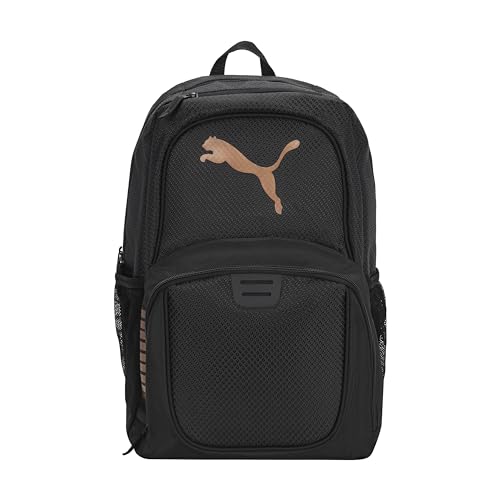 PUMA Contender Backpack with Laptop Sleeve, Item Organizer & Media Pocket, Black/Rose, One Size - color: Black/Rose, style: Contender Backpack With Laptop Sleeve, Item Organizer & Media Pocket