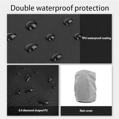 DSLR Camera Bag Waterproof Camera Sling Backpack with Rain Cover, Camera Backpacks for Photographers Hiking (Black) - color: Black