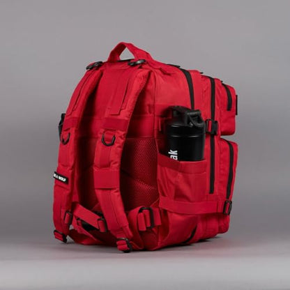 WOLFpak 35L Athletic Gym Backpack - Durable 1000D Waterproof Oxford Material with MOLLE Webbing, Laptop Pocket & Dual Cup Holders, Durable Fitness/Travel/Military Daypack (Elite Red) - color: Elite Red