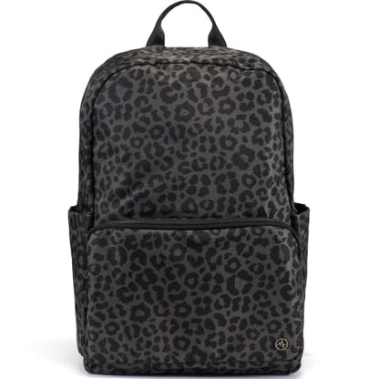 Pander 22L Casual Daypack Everyday Backpack with Luggage Sleeve Smooth Webbing Handle Professional Commuter School Bag, Grey Leopard - color: Grey Leopard