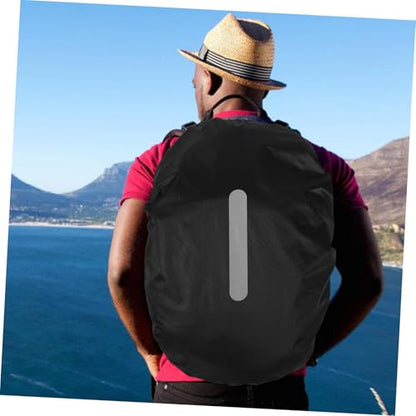 Toyvian Backpack Rain Cover with Reflective Strip for Complete Coverage Lightweight and Compact Design for Hiking Camping Traveling and Cycling Black