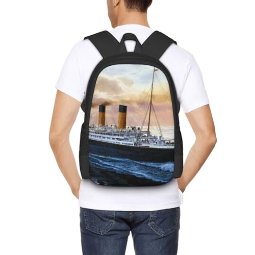 Retro Titanic Famous Old Historic Packable Backpack 20l Lightweight, Foldable Travel Daypack - Hiking & Shopping Backpack For Men Women