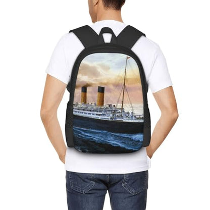 Retro Titanic Famous Old Historic Packable Backpack 20l Lightweight, Foldable Travel Daypack - Hiking & Shopping Backpack For Men Women