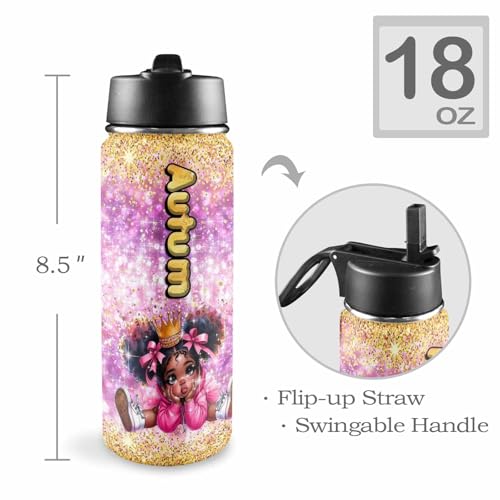 Custom Diaper Bag with Name,Personalized Diaper Bag Backpack &Insulated Water Bottle Mother Gift,Custom Monogram Baby Travel Bag Nursing Diaper Mommy Backpack with Adjustable Shoulder Straps Nappy Bag - color: Design 18