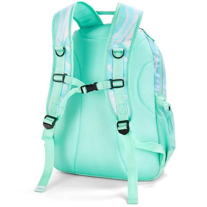Choco Mocha Teal Backpack for Teen Girls, Travel School Backpack for Girls Middle School Large Bookbag 18 Inch, Green - color: Teal-green