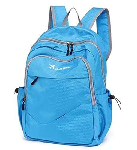 Geboldil Men's and women's lightweight foldable hiking travel backpack waterproof camping backpack blue - color: Blue