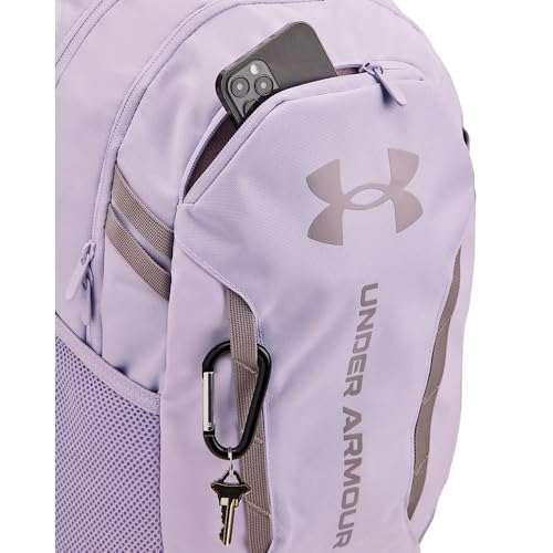 Under Armour Unisex-Adult Hustle 6.0 Backpack, (535) Salt Purple/Salt Purple/Tetra Gray, One Size Fits Most - color: (535) Salt Purple / Salt Purple / Tetra Gray, size: One Size