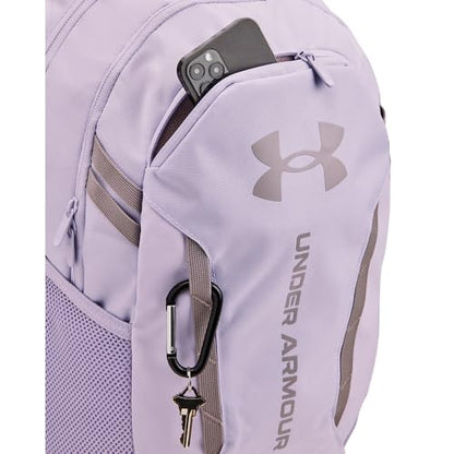 Under Armour Unisex-Adult Hustle 6.0 Backpack, (535) Salt Purple/Salt Purple/Tetra Gray, One Size Fits Most - color: (535) Salt Purple / Salt Purple / Tetra Gray, size: One Size