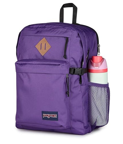 JanSport Main Campus Backpack - Travel or Work backpack w 15-Inch Laptop Sleeve and Dual Water Bottle Pockets, Grape Jelly - color: Grape Jelly