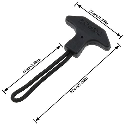 AYLIFU 6PCS Heavy Duty Black TPU Zipper Pull Rope for Backpacks, Luggage, Cooler Bag, Sports Gear