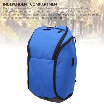 Basketball Backpack, Large Capacity Sports Bag with Laptop Ball Compartment, Soccer Backpack, For Men Using in Sports, Gym, Travel - color: Blue