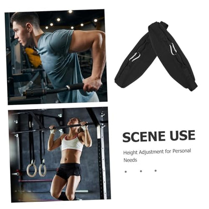Toddmomy Hanging Ab Straps for Pull Up Bar Adjustable Fitness Straps Sturdy Nylon Soft Padding Ab Sling Kit for Strength Training Suitable for Home Gym Workouts