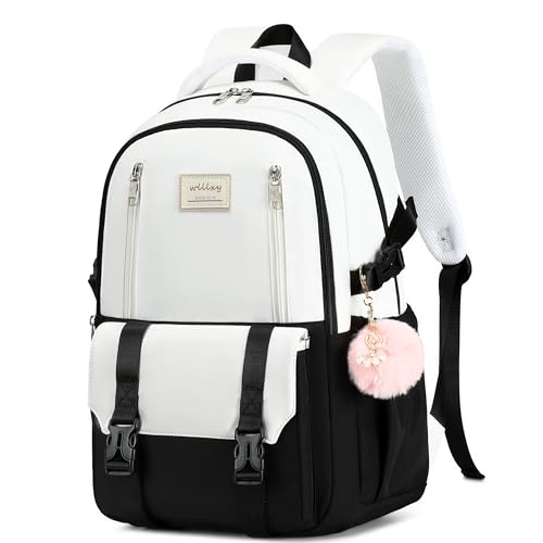 Caoroky knight Travel Laptop Backpack for Women Girls Elementary High School Bag College Backpacks Waterproof Daypack Large Bookbags Purse for Teens Students Computer Bags 15.6 Inch-Blacknew - color: Black-1