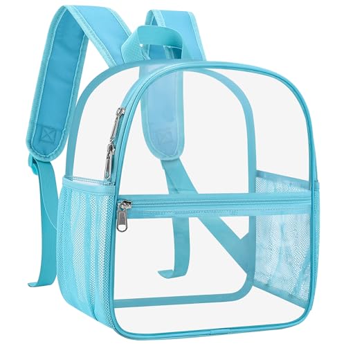 USPECLARE Clear Backpack for Stadium Approved 12×6×12, Water proof Clear Bag for Stadium Events and Concert Work Sport Event - color: Aqua, style: Small