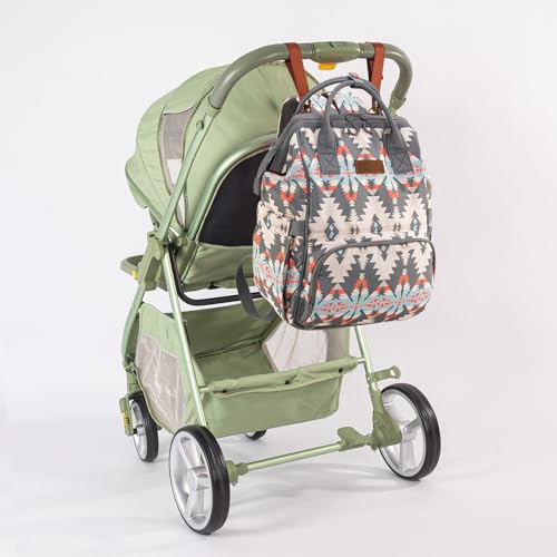 Wrangler Callie Diaper Bag Backpack with Stroller Straps Multifunction Baby Travel Bag WG2210-9110GY - color: Angel Grey
