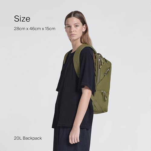 Urth Arkose 20L Backpack – 15” Laptop Bag, Weatherproof + Recycled (Green) - color: Green
