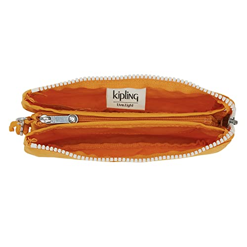 Kipling Women's Creativity Large Pouch, Versatile Cosmetics Kit, Lightweight Travel Organizer - color: Rapid Yellow, size: 7.25''L x 4.25''H x 1.5''D