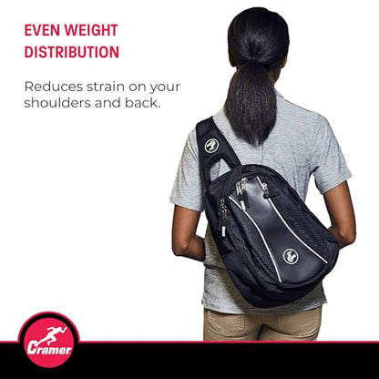 Cramer Sling Pack Elite, Small Athletic Trainer Bag for Carrying Supplies, Cross Body Travel Bag for for Trainers, Single Strap Organizing Backpack with Ample Storage and Easy Access - style: Elite