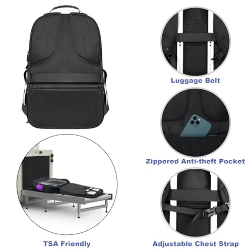 Z-MGKISS 52L Extra Large Travel Backpack for Men&Women, Fit 17.3" Laptops - color: Purple, size: 17.3 Inch (20''x15''x10'')