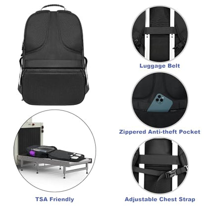 Z-MGKISS 52L Extra Large Travel Backpack for Men&Women, Fit 17.3" Laptops - color: Purple, size: 17.3 Inch (20''x15''x10'')