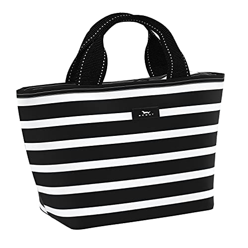 SCOUT Nooner Insulated Lunch Box for Women with 6 Can Capacity - Lightweight Work Lunch Bag for Teachers and Nurses - Soft Cooler for Beach Travel and Picnic - color: Fleetwood Black