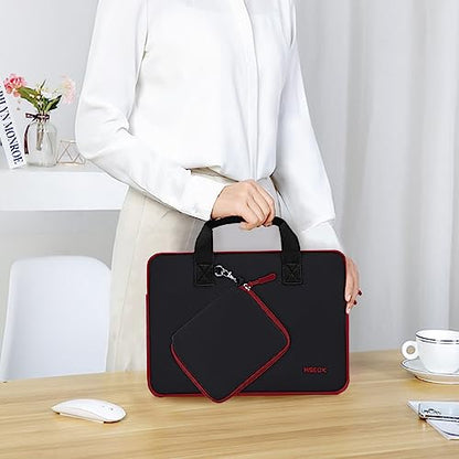 Hseok Laptop Sleeve 14 inch Case with Small Case, Compatible with MacBook Neo 14, MacBook Pro 14 M5/M4/M3/M2/M1, XPS 14 and Most 14 inch Notebooks, Neoprene Computer Handbag,B01RD01 - color: B01rd01, size: 14"