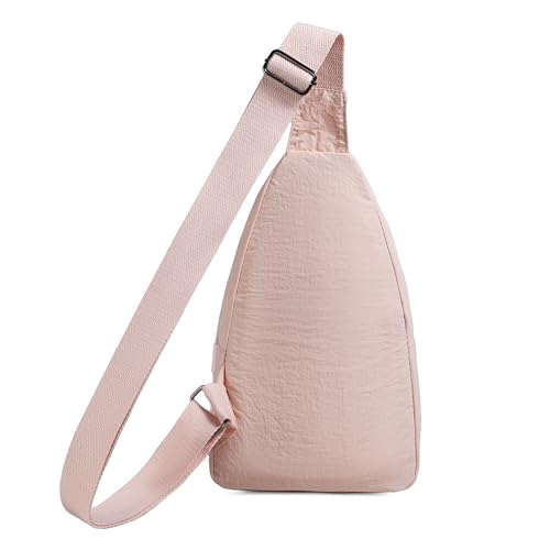 EVANCARY Small Sling Bag Crossbody Bags for Women Men, Sling Backpack Chest Daypack Cross Body Bag for Travel Outdoor - color: X Pink
