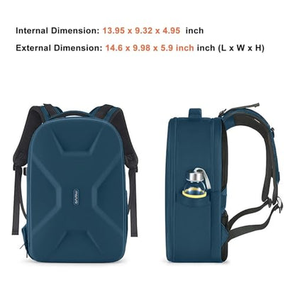 MOSISO Camera Backpack,DSLR/SLR/Mirrorless Photography Camera Bag Full Open Waterproof Hardshell Bag with Insert&Tripod Holder&Laptop Compartment Compatible with Canon/Nikon/Sony, Teal Blue - color: Teal Blue