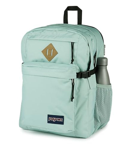 JanSport Main Campus Backpack - Travel or Work Backpack with 15-Inch Laptop Sleeve and Dual Water Bottle Pockets, Faded Sage - color: Faded Sage