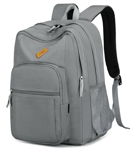 abshoo Classical Basic Womens Travel Backpack For College Men Water Resistant Bookbag (Grey) - color: Grey, size: 16.5 Inc
