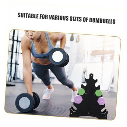 Toddmomy Dumbbell Rack Weight Stand Space-saving Organizer for Home Gym Accessories Heavy Duty Design Easy Assembly Compact Storage for Kettlebells and Barbells