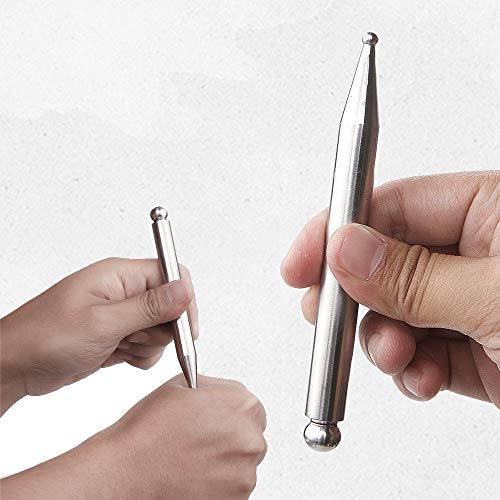 FeelFree Sport Stainless Steel Manual Acupuncture Pen-Deep Tissue Massage Tool- Reflexology Trigger Point Massage Tools for Relief Pain Full Body Relaxing Self-Massage Acupressure Bar - style: Modern