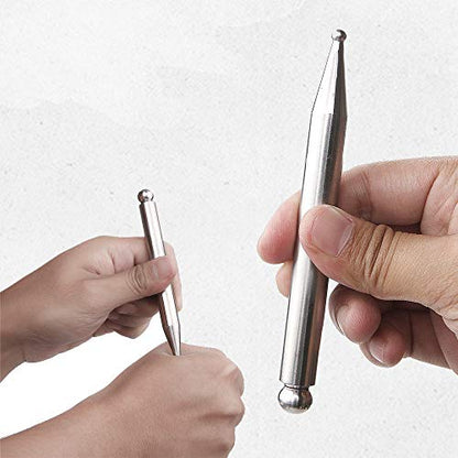 FeelFree Sport Stainless Steel Manual Acupuncture Pen-Deep Tissue Massage Tool- Reflexology Trigger Point Massage Tools for Relief Pain Full Body Relaxing Self-Massage Acupressure Bar - style: Modern