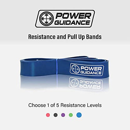 POWER GUIDANCE Pull Up Assist Bands - Heavy Duty Resistance Band, Mobility & Powerlifting Exercise Bands, Perfect for Body Stretching, Powerlifting, Resistance Training