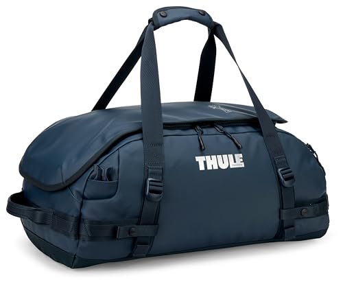 Thule Chasm Duffel bag, Weather-resistant materials, Easy packing, Converts to backpack, Internal pockets, Travel-ready - color: DARKEST BLUE, size: 40L