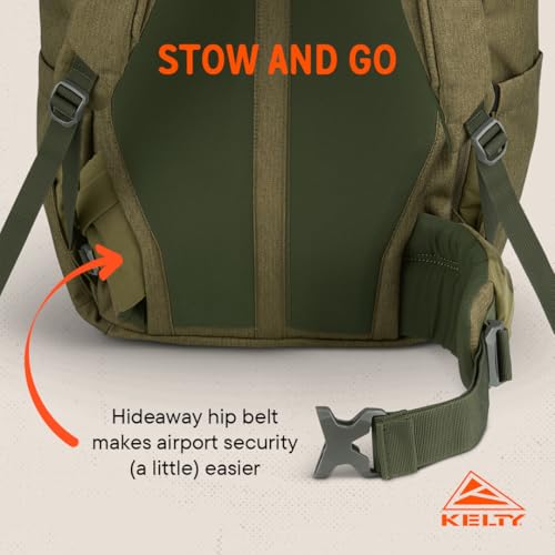 Kelty | Redwing Traveler Backpacks, Travel Pack for Adventure Travel - color: Burnt Olive, size: 50L