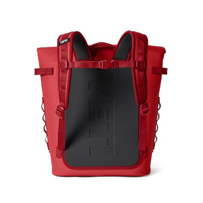 YETI Hopper M Series Backpack Soft Sided Coolers with MagShield Access - color: Rescue Red, size: M20