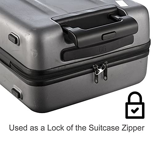 Zpsolution 3 Size Zipper Clip Anti Theft - color: Silver